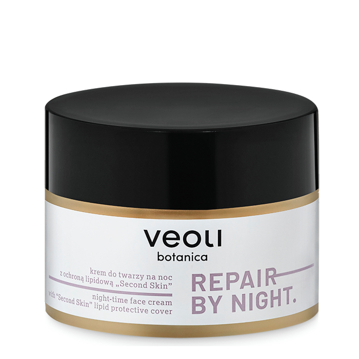 Veoli Botanica Repair By Night Krem do twarzy na noc z ochroną lipidową Second Skin