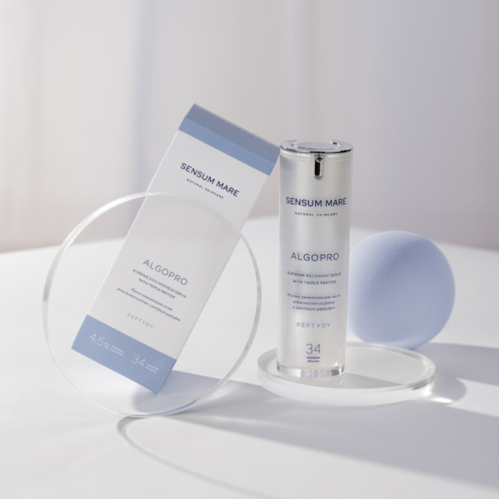 Sensum Mare Algopro Wysoce zaawansowane serum przeciwzmarszczkowe z potrojnym peptydem 4,5% 30ml