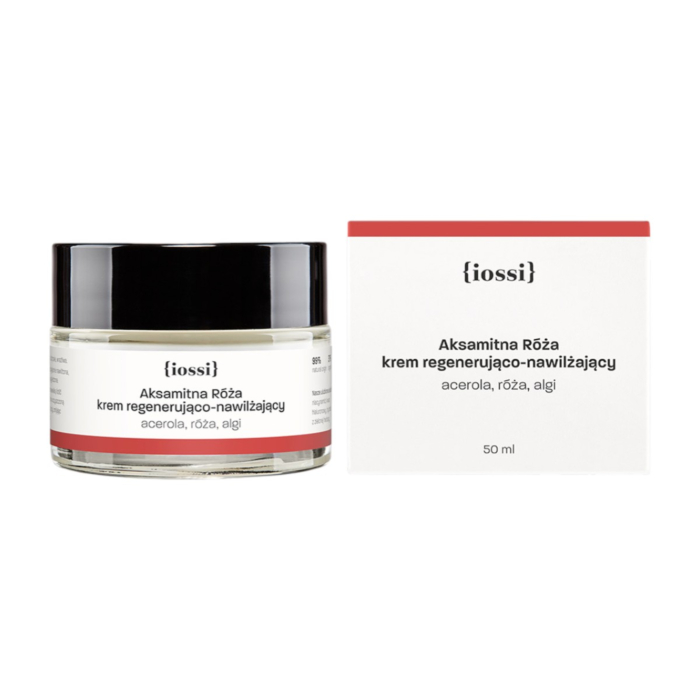 Iossi Aksamitna Róża Regenerująco-nawilżający krem z acerolą, różą i algami, 50 ml