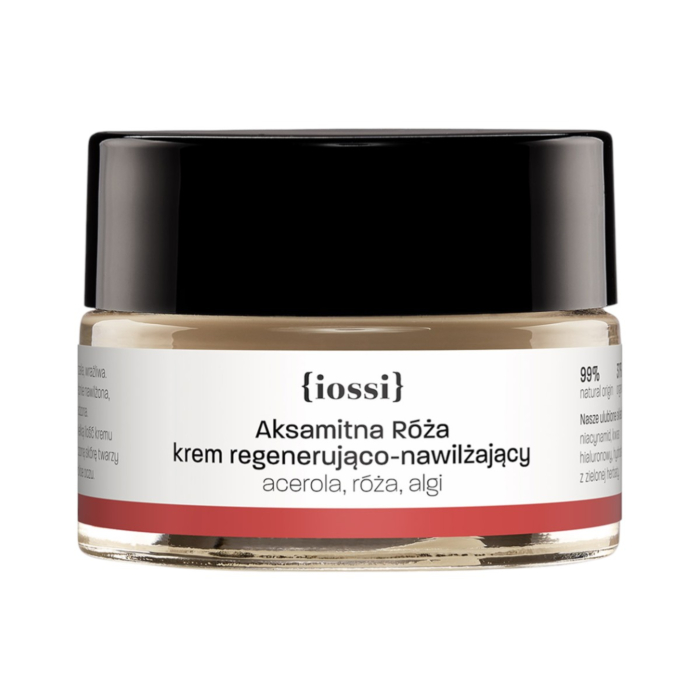Iossi Aksamitna Róża Regenerująco-nawilżający krem z acerolą, różą i algami, 15 ml