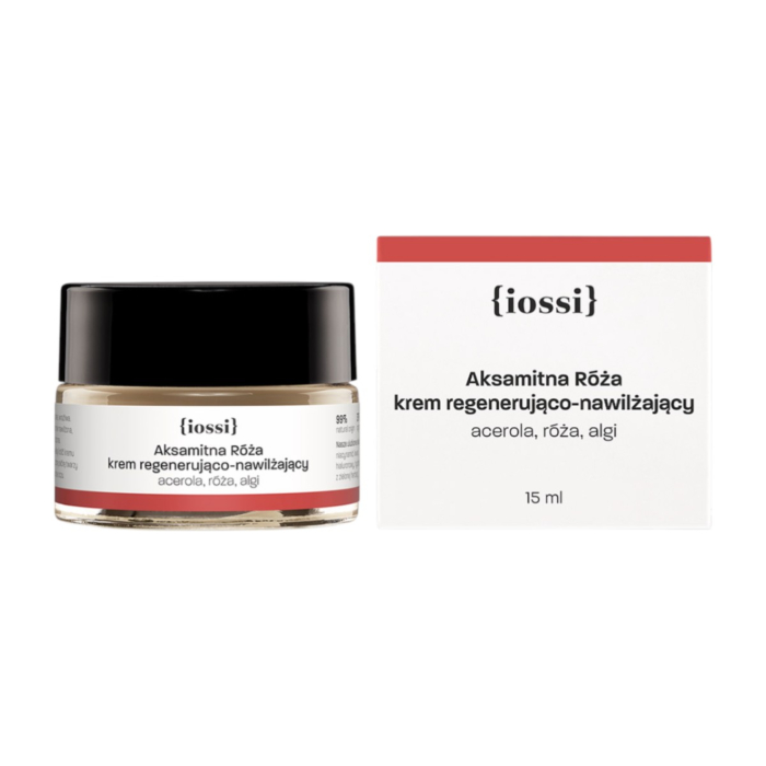 Iossi Aksamitna Róża Regenerująco-nawilżający krem z acerolą, różą i algami, 15 ml