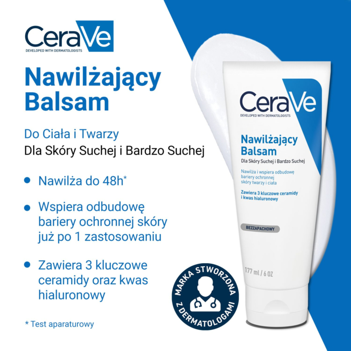 CeraVe Nawilżający balsam do skóry suchej i bardzo suchej, 177 ml