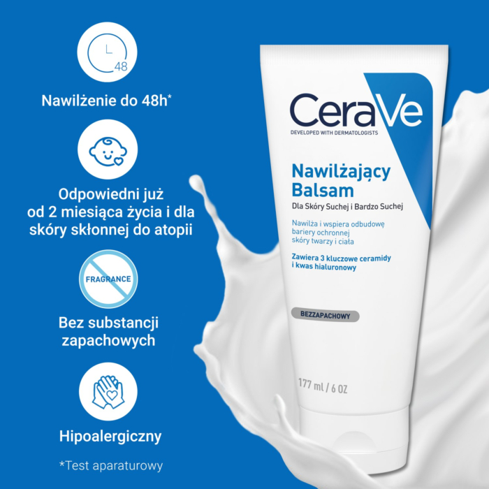 CeraVe Nawilżający balsam do skóry suchej i bardzo suchej, 177 ml