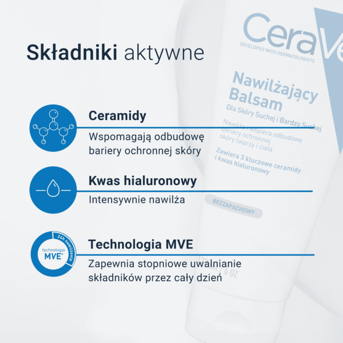CeraVe Nawilżający balsam do skóry suchej i bardzo suchej, 177 ml