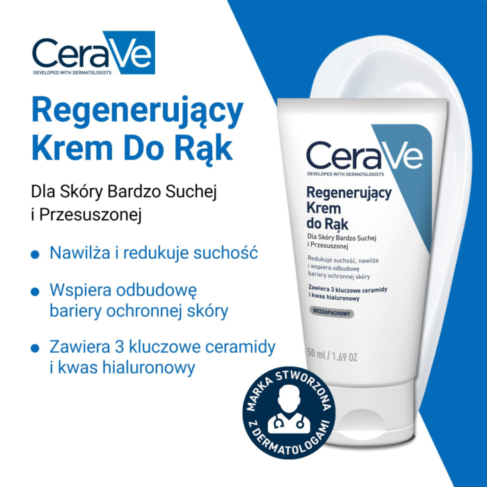 CeraVe Regenerujący krem do rąk do skóry bardzo suchej 50 ml