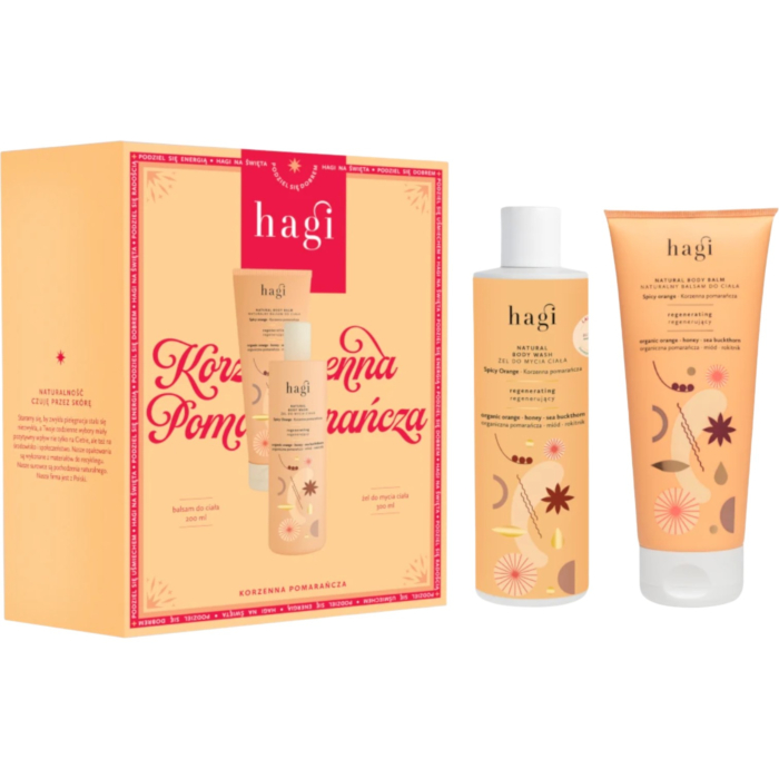 Hagi Korzenna Pomarańcza: Żel do mycia ciała 300 ml + Balsam do ciała 200ml