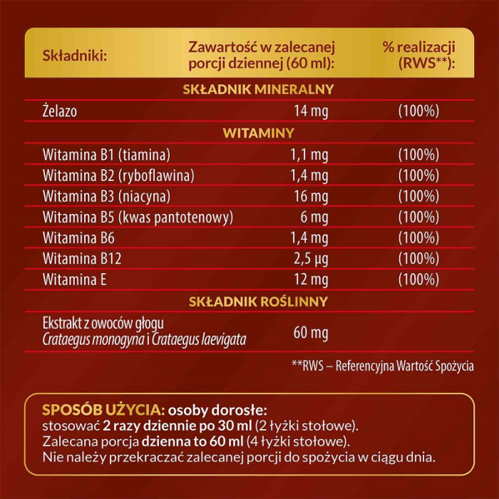 Vigor+ Cardio Tonik Zestaw witamin i minerałów z wyciągami roślinnymi