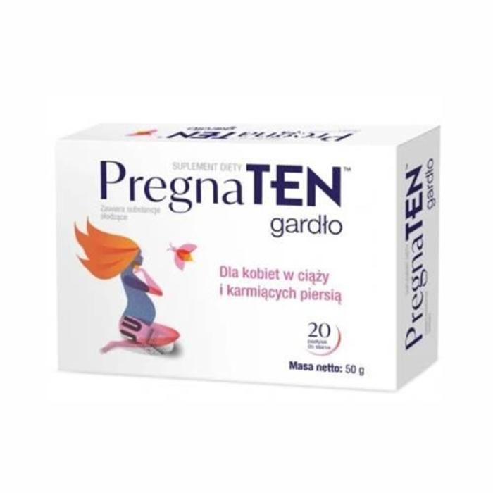 PregnaTEN Gardło, pastylki do ssania, 20 szt.