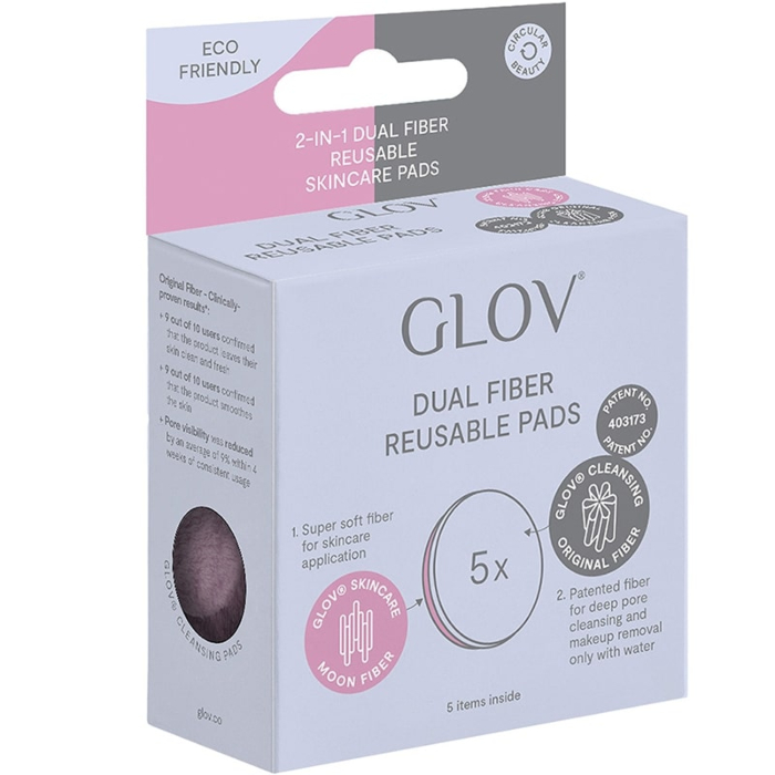 Glov Dual Fiber Pads Wielorazowe płatki do demakijażu