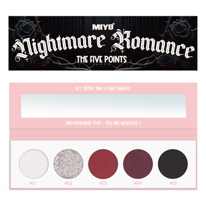 Miyo Five Points Paleta cieni do powiek 38 Nightmare Romance