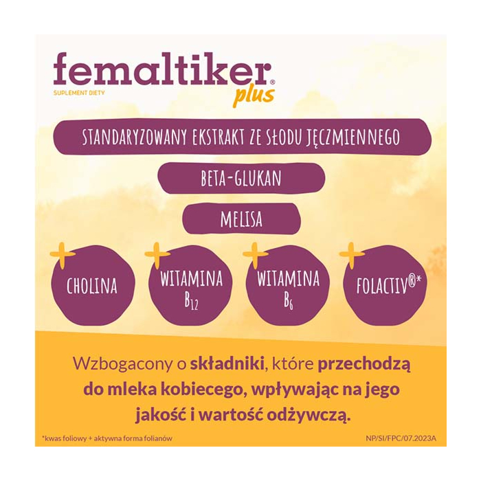 Femaltiker Plus Smak czekoladowy Proszek w saszetkach, 12 szt.