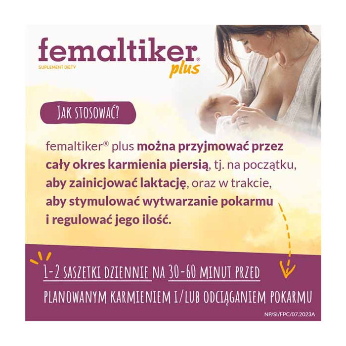 Femaltiker Plus Smak czekoladowy Proszek w saszetkach, 12 szt.