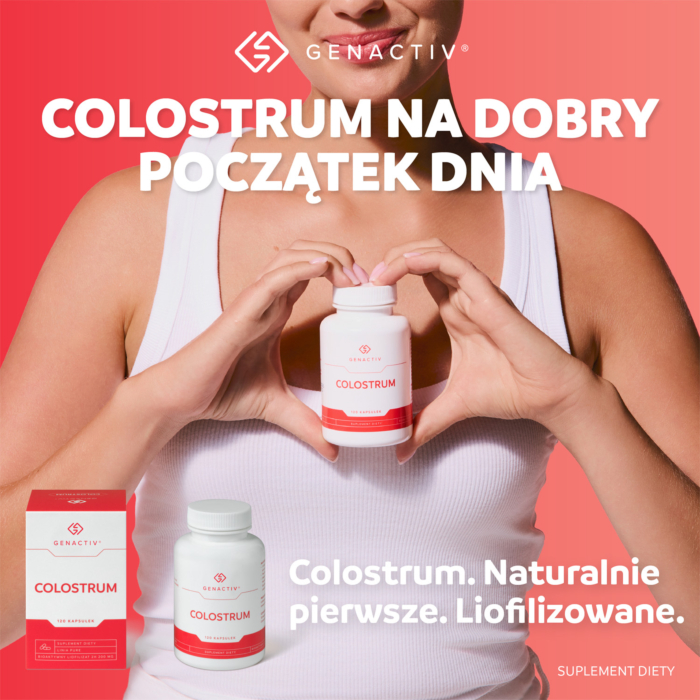 Genactiv Colostrum Preparat wzmacniający odporność, 120 Kapsułek