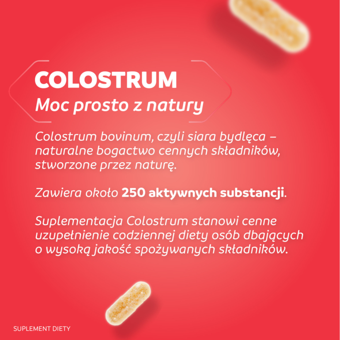 Genactiv Colostrum Preparat wzmacniający odporność, 120 Kapsułek