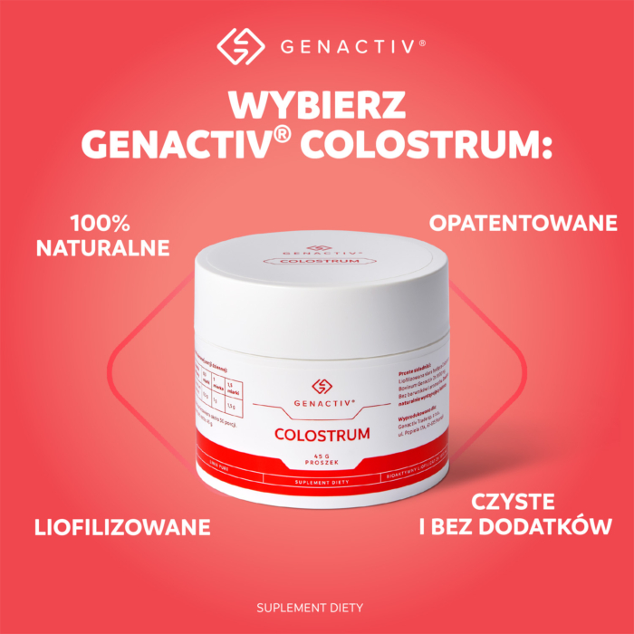 Genactiv Colostrum Preparat wzmacniający odporność Proszek