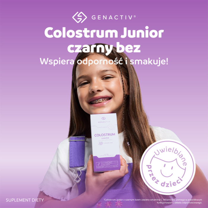 Genactiv Colostrum Junior Czarny Bez, Zawiesina