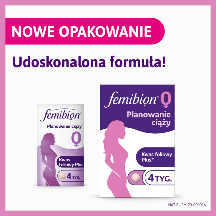 Femibion 0 Planowanie Ciąży, Suplement diety dla kobiet planujących ciążę, Tabletki