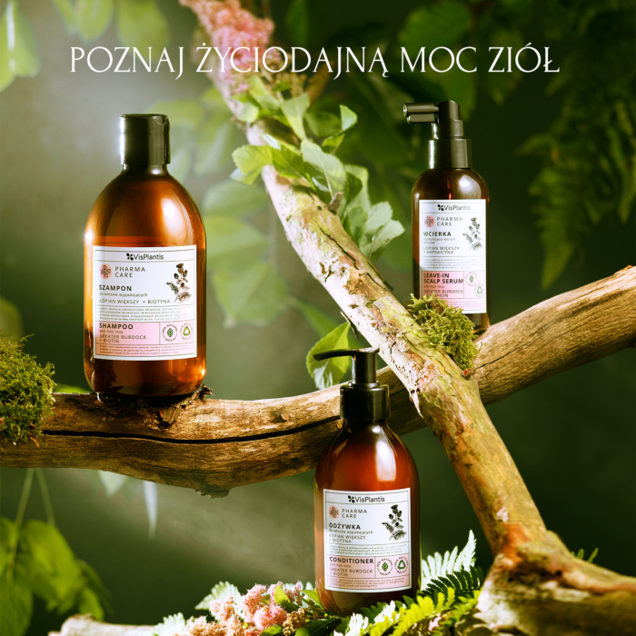 Vis Plantis Pharma Care Szampon do włosów wypadających z łopianem i biotyną