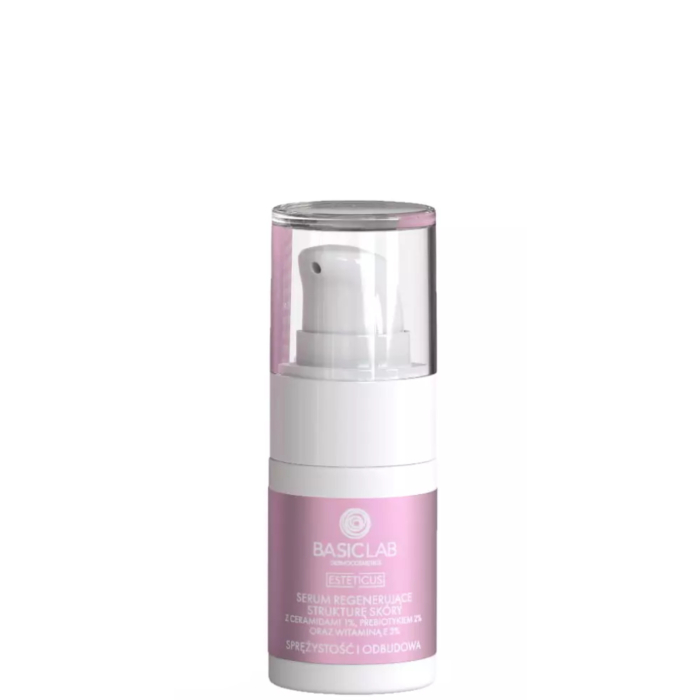 BasicLab Esteticus Serum regenerujące z ceramidami 1% i prebiotykiem 2%, 15 ml
