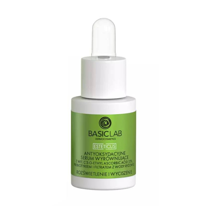 BasicLab Esteticus Antyoksydacyjne serum wyrównujące z witaminą C 15%, 15 ml