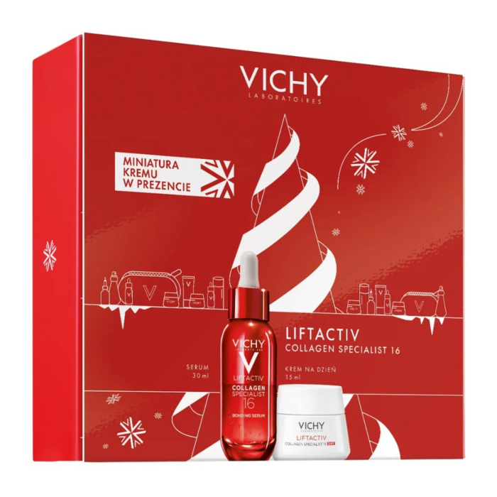 Vichy Liftactiv Collagen Specialist C16 Zestaw prezentowy: Serum + Krem na dzień