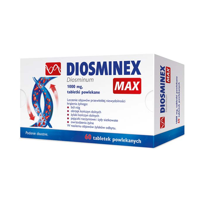 Diosminex Max 1000 mg, 60 tabl. powl.