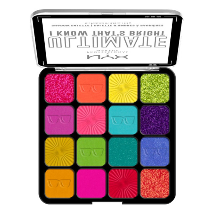 NYX Professional MakeUp Ultimate Shadow Palette paleta cieni do powiek I Know That's Bright 16x0.8g