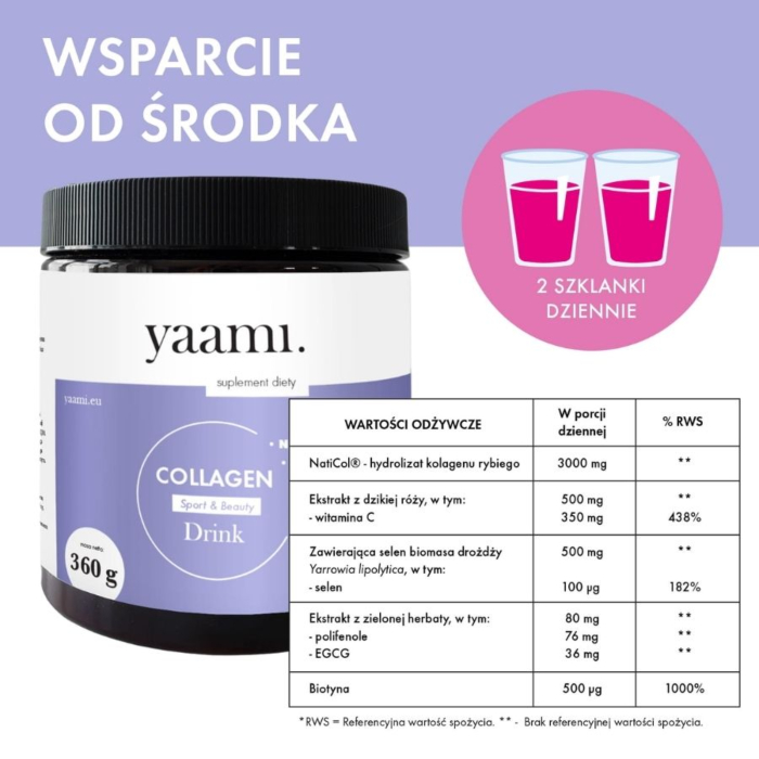 Lullalove Collagen drink sport &beauty - malinowo-żurawinowy