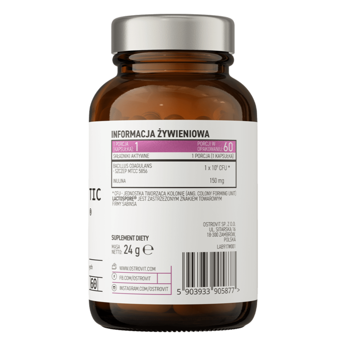 OstroVit Probiotyk Lactospore 60 kaps PRO-60 Biotic