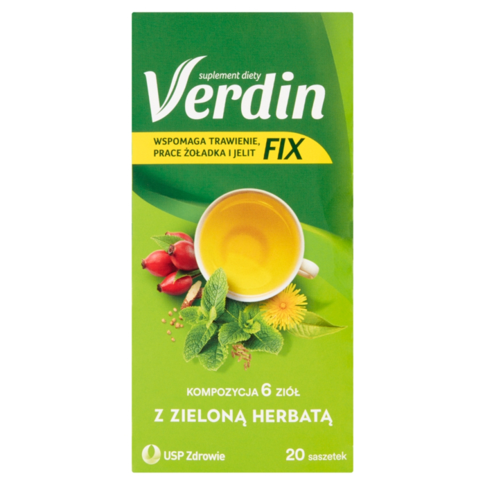 Verdin Fix z Zieloną Herbatą, Zioła w saszetkach