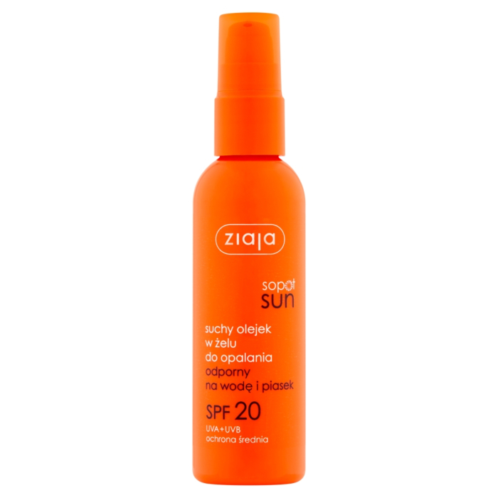 Ziaja Sopot Sun Suchy olejek w żelu SPF 20
