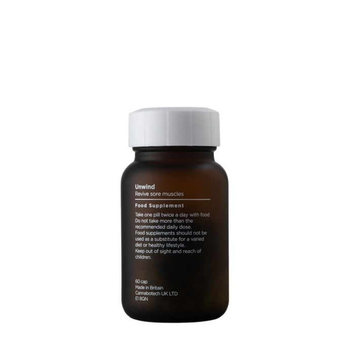 Cannabotech Unwind Caplets Wspomaganie Mięśni Suplement diety