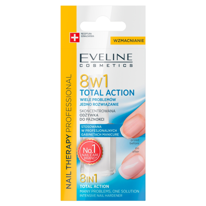 Eveline Cosmetics Nail Therapy Odżywka do paznokci 8w1