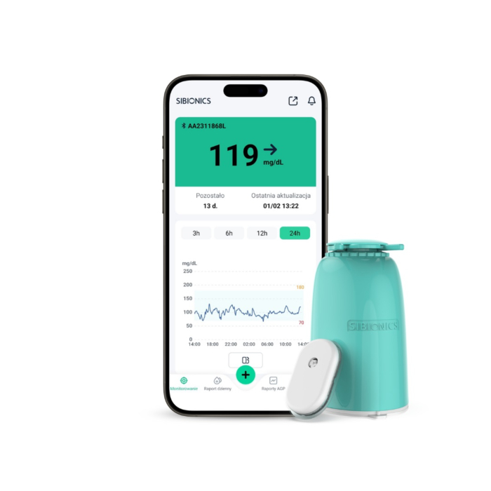 System Ciągłego Monitorowania Poziomu Glukozy SIBIONICS GS1 (CGM)
