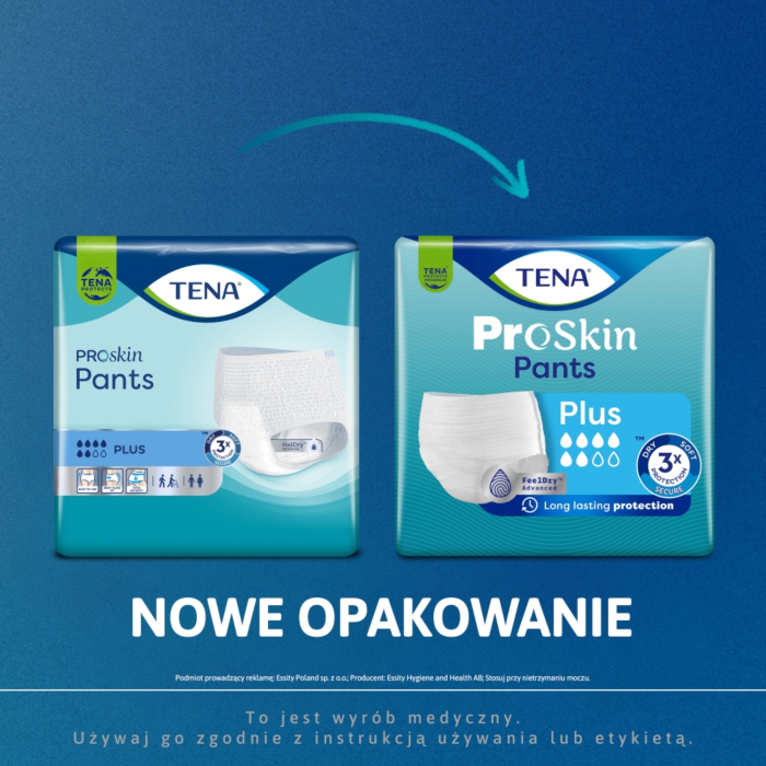 Tena Proskin Pants Plus Majtki Chłonne Rozmiar L, 30 Sztuk