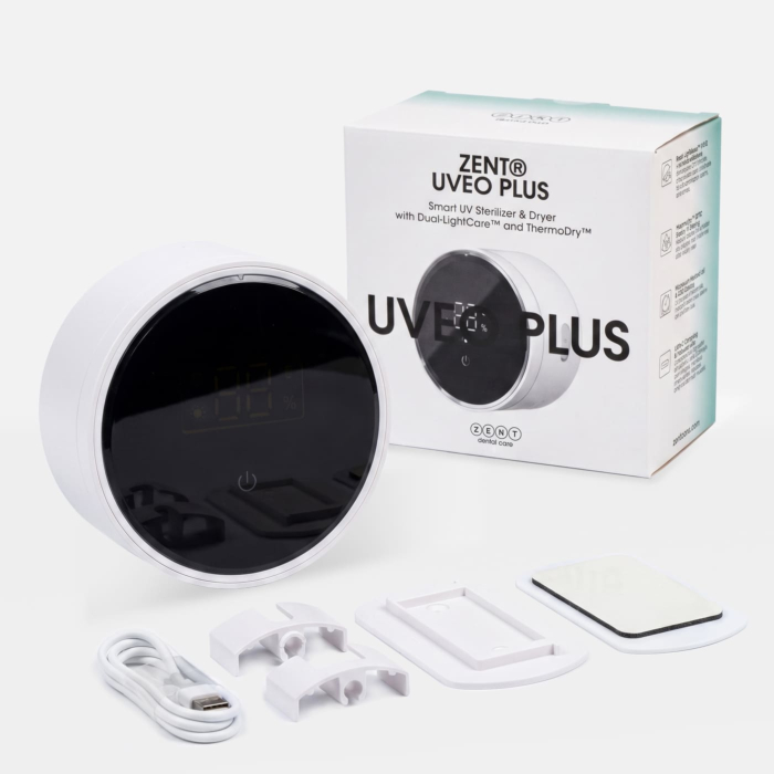ZENT Uveo Plus Sterylizator UV i uchwyt do szczoteczek z suszeniem ThermoDry i czujnikiem ruchu