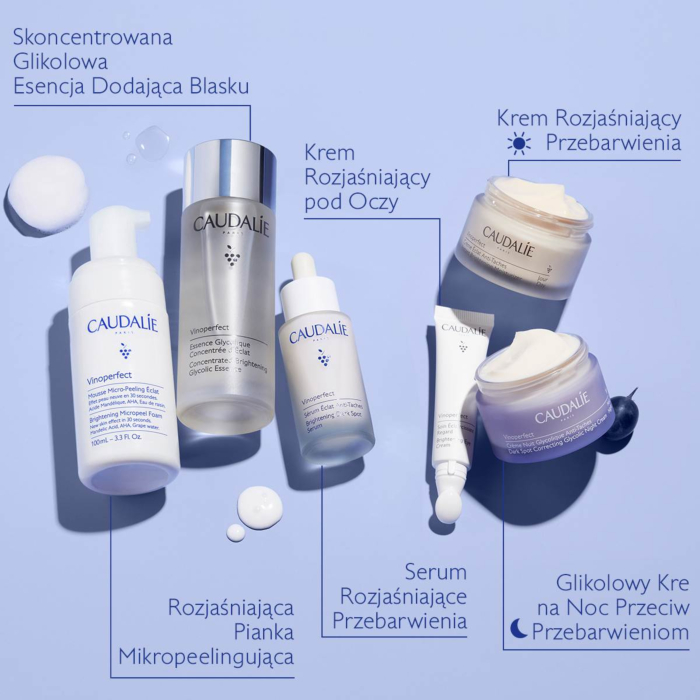 Caudalie Vinoperfect Rozjaśniająca pianka mikropeelingująca, 100 ml