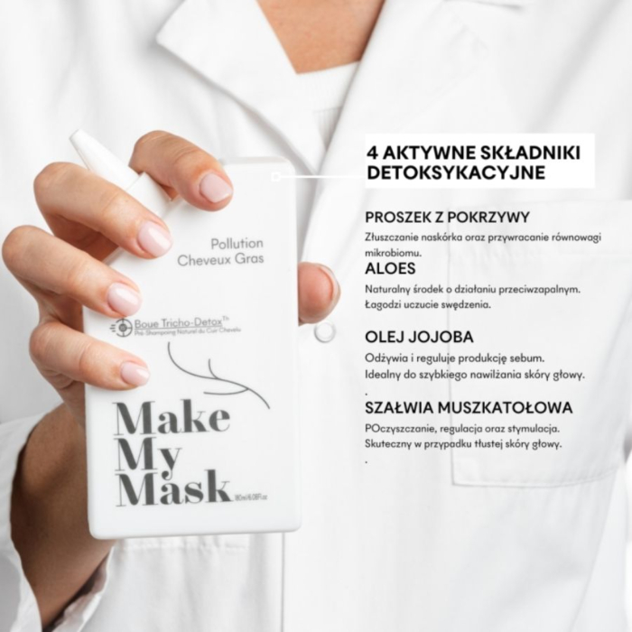 Make My Mask Trycho-Detox Błoto do włosów o skłonności do przetłuszczania się