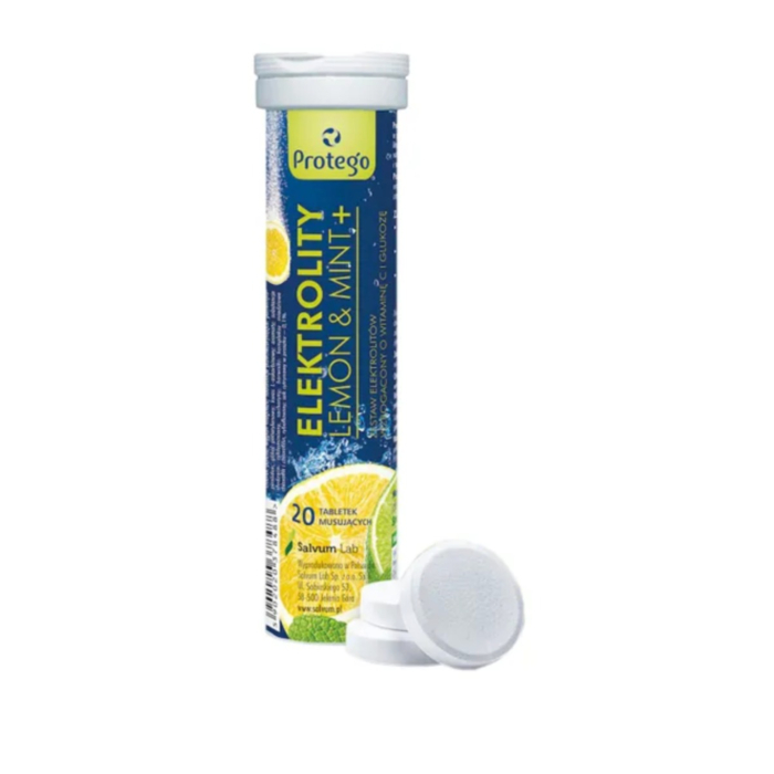 Protego Elektrolity Lemon Mint 20 tabletek musujących