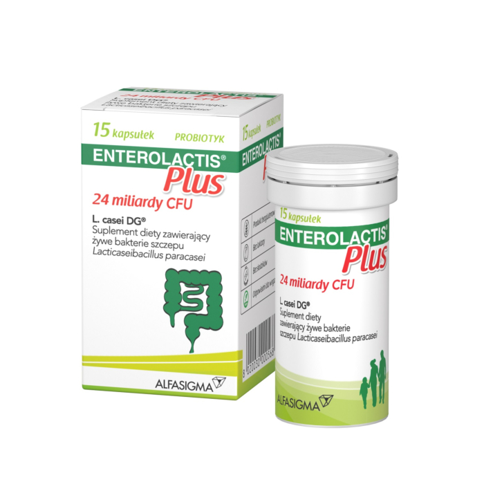 Enterolactis Plus probiotyk, kapsułki, 15 szt.