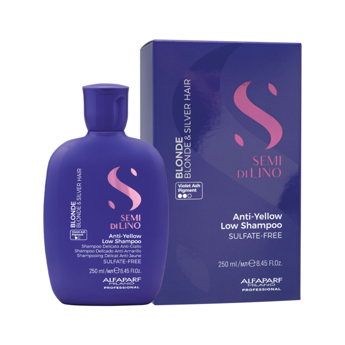 Alfaparf Milano Semi di Lino Blonde Anti-Yellow Low Szampon do włosów blond