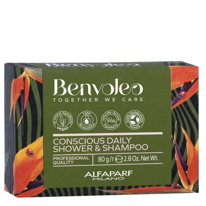 Alfaparf Milano Benvoleo Conscious Daily Shower & Shampoo Bar Mydło i szampon w kostce