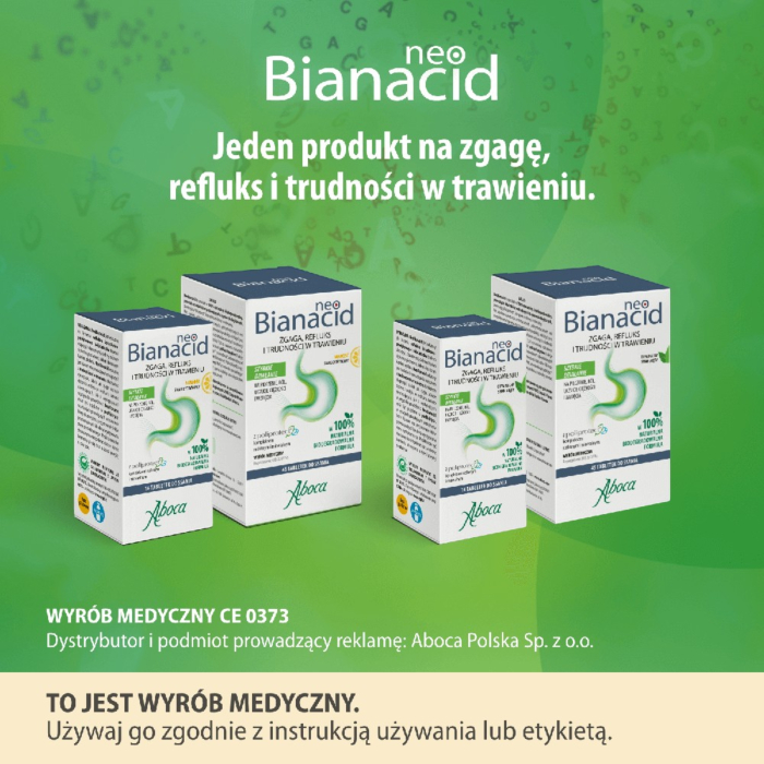 Aboca Neobianacid Smak cytrynowy Tabletki do ssania 