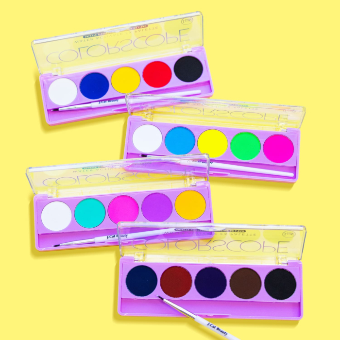 J.Cat Beauty Colorscope Paleta eyelinerów aktywowanych wodą, 104 Deep