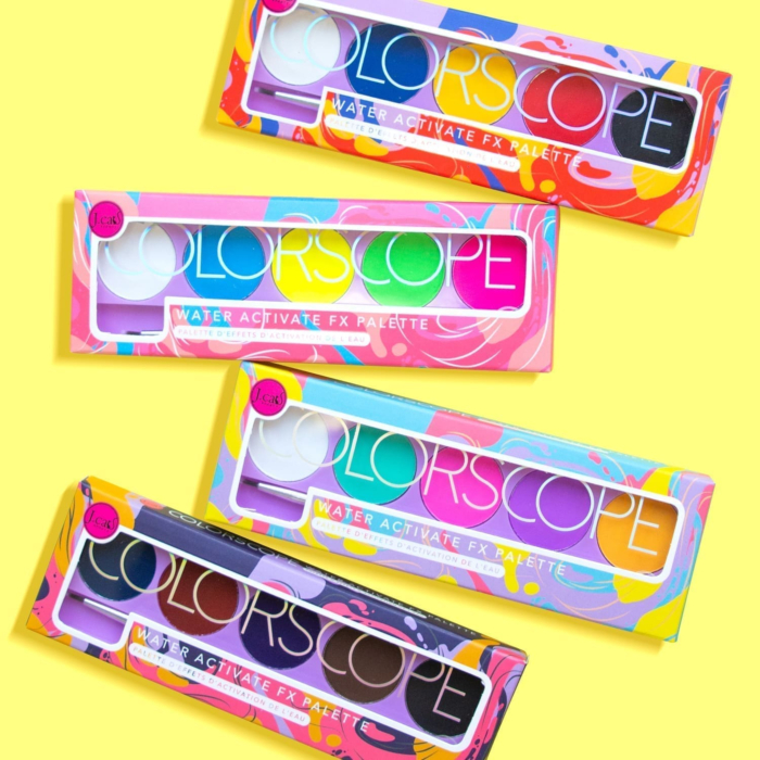J.Cat Beauty Colorscope Paleta eyelinerów aktywowanych wodą, 104 Deep