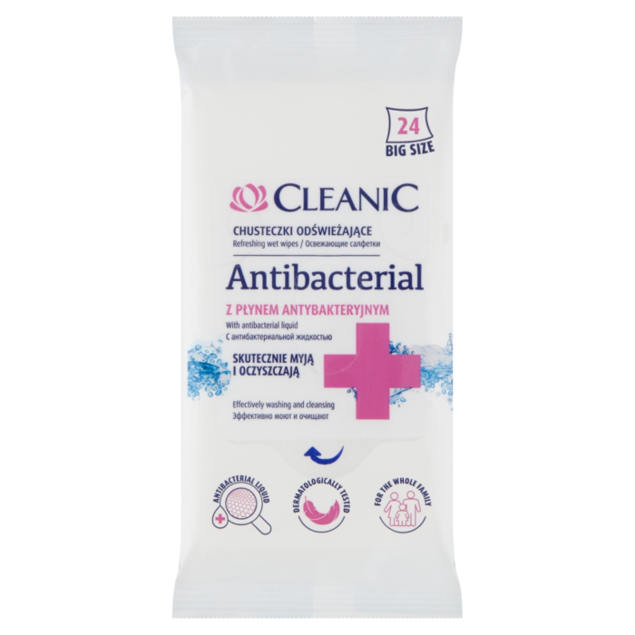 Cleanic Chusteczki odświeżające Antibacterial
