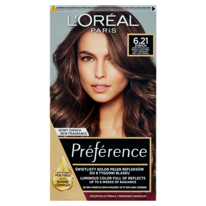L’Oréal  Preference Farba do włosów 6.21 Opera