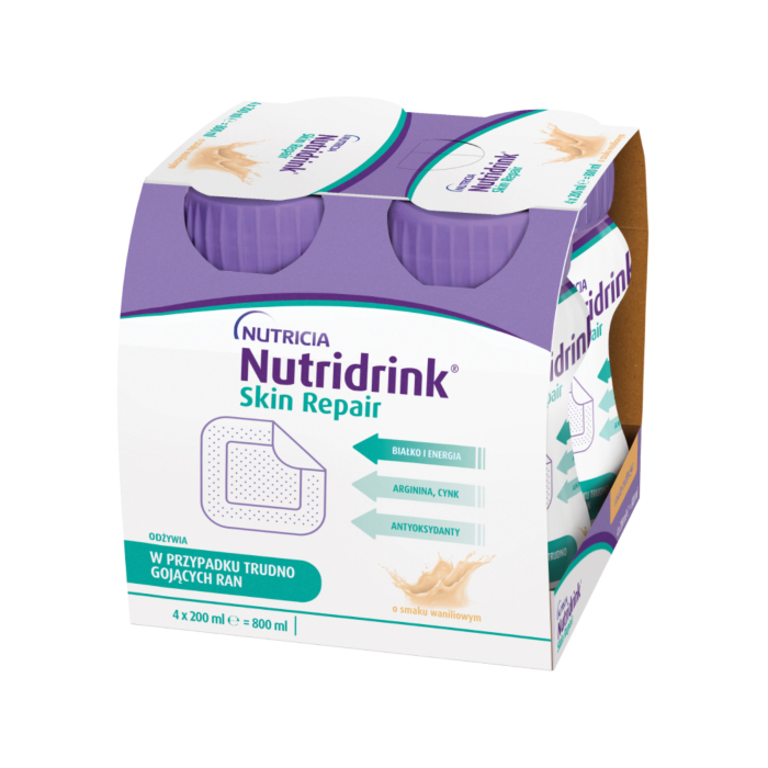Nutridrink Skin Repair Smak waniliowy, 4x200 ml