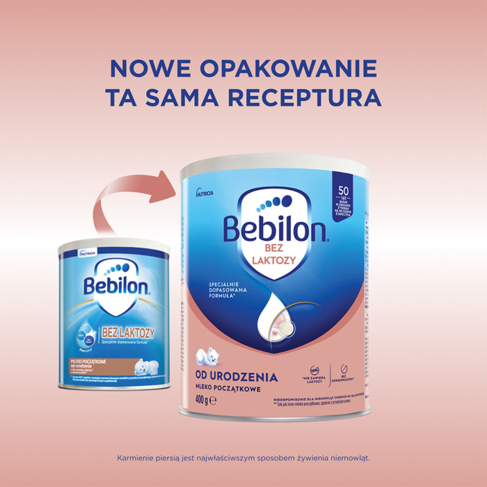 Bebilon Proexpert 1 Mleko początkowe bez laktozy, 400 g