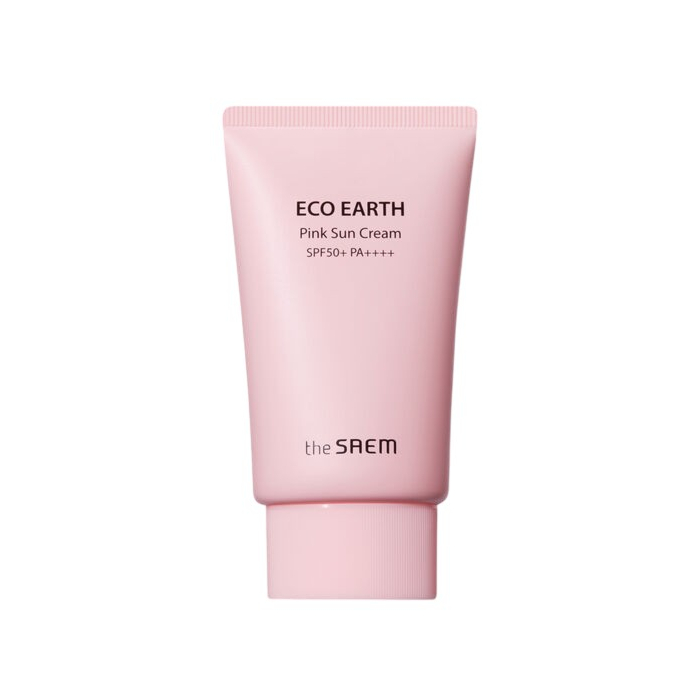 The Saem Eco Earth Pink Sun Cream SPF50+ Krem z filtrem do twarzy